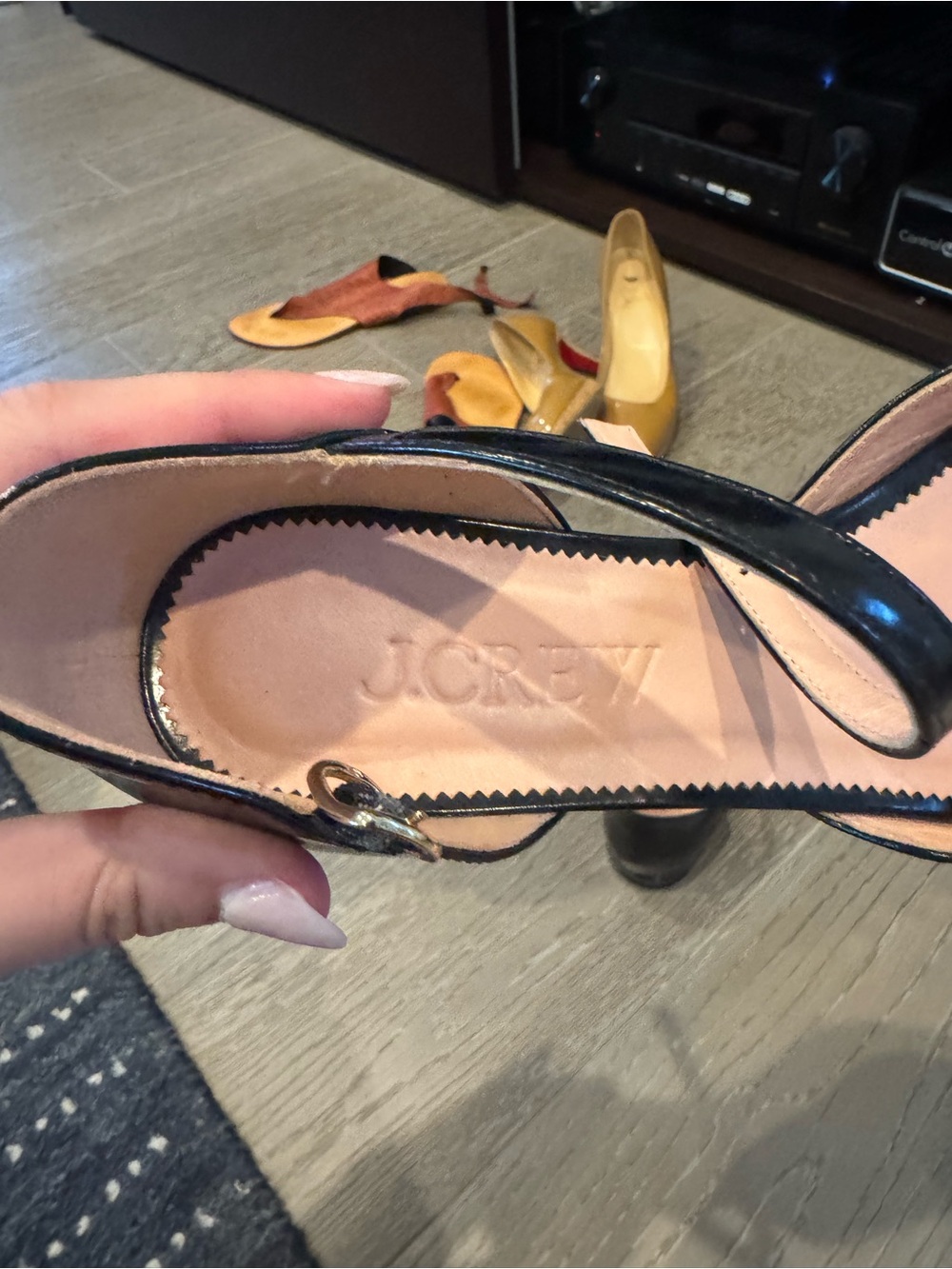 J. Crew Black Pointed-Toe Slingback Flats - Picture 2 of 5